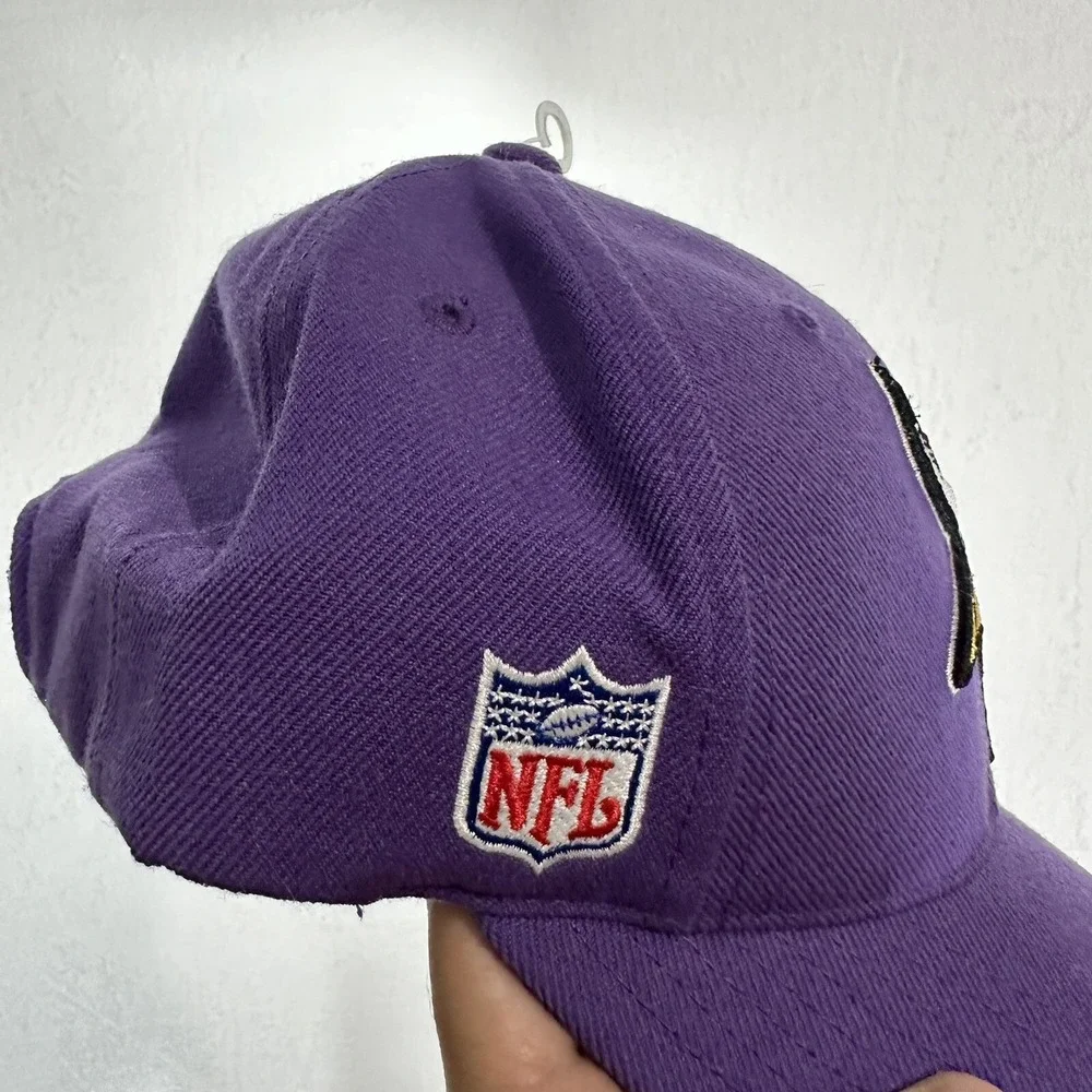 VTG‎ Minnesota Vikings Hat Reebok NFL On Field Team Apparel Strapback Y2K Purple